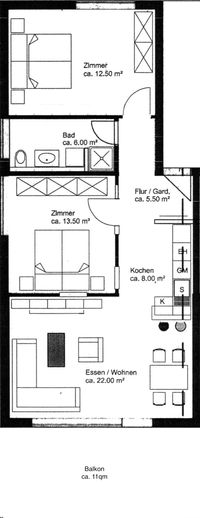 Grundriss FeWo Falkenhorst